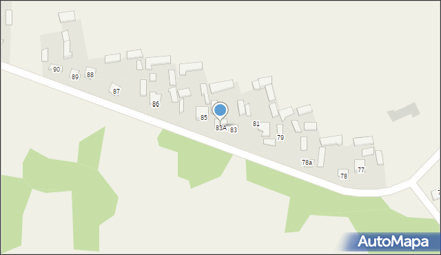 Majdan-Sielec, Majdan-Sielec, 83A, mapa Majdan-Sielec