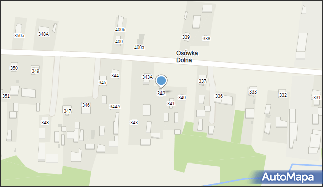 Majdan Sieniawski, Majdan Sieniawski, 342, mapa Majdan Sieniawski