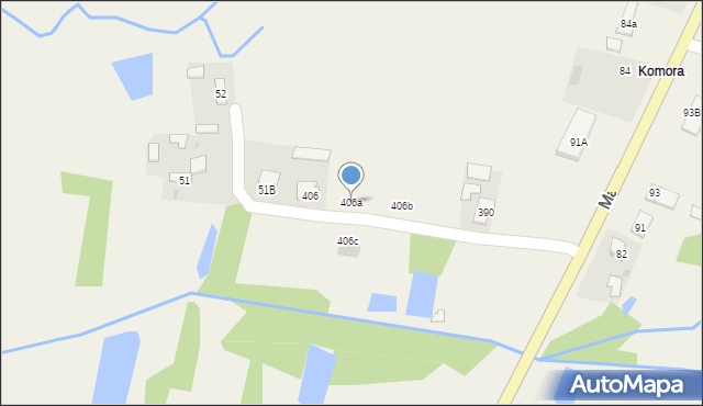 Majdan Sieniawski, Majdan Sieniawski, 406a, mapa Majdan Sieniawski