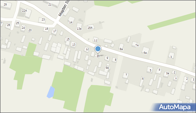 Majdan Stary, Majdan Stary, 10, mapa Majdan Stary