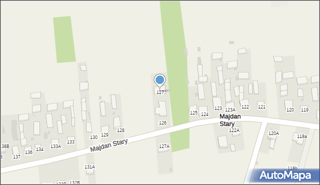 Majdan Stary, Majdan Stary, 127, mapa Majdan Stary