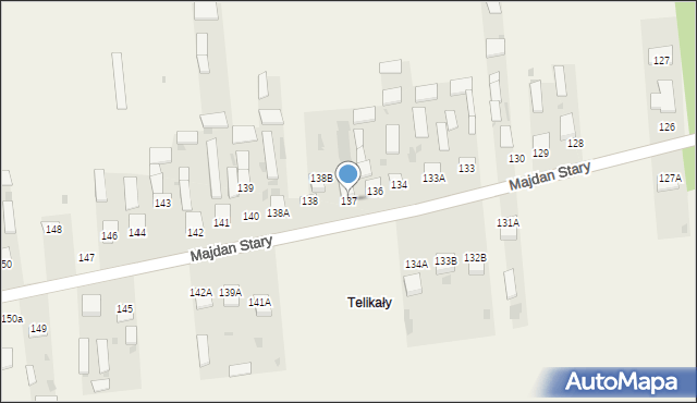 Majdan Stary, Majdan Stary, 137, mapa Majdan Stary