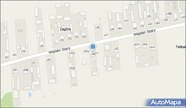 Majdan Stary, Majdan Stary, 149, mapa Majdan Stary