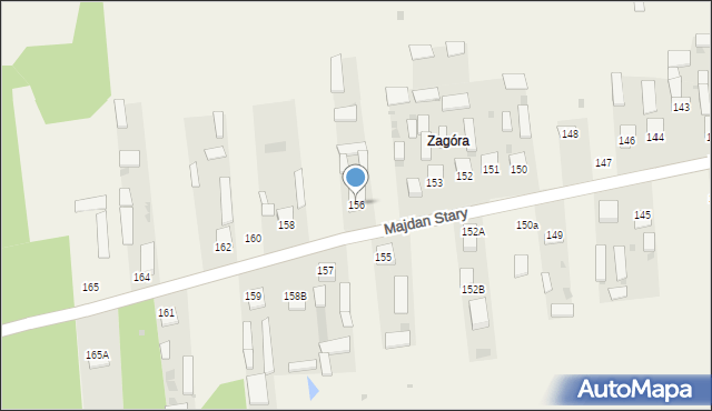 Majdan Stary, Majdan Stary, 156, mapa Majdan Stary