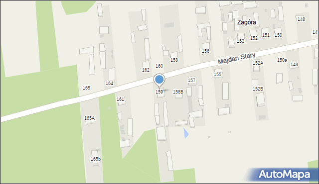 Majdan Stary, Majdan Stary, 159, mapa Majdan Stary