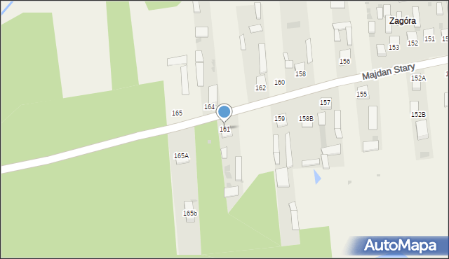 Majdan Stary, Majdan Stary, 161, mapa Majdan Stary