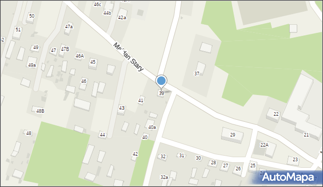 Majdan Stary, Majdan Stary, 39, mapa Majdan Stary