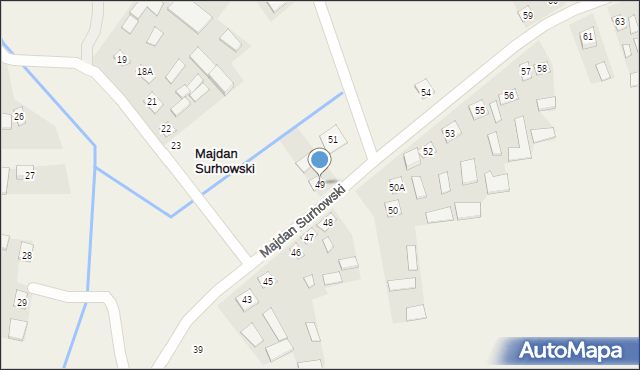 Majdan Surhowski, Majdan Surhowski, 49, mapa Majdan Surhowski