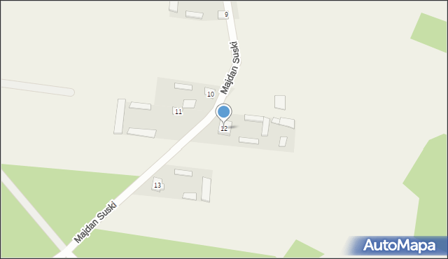Majdan Suski, Majdan Suski, 12, mapa Majdan Suski