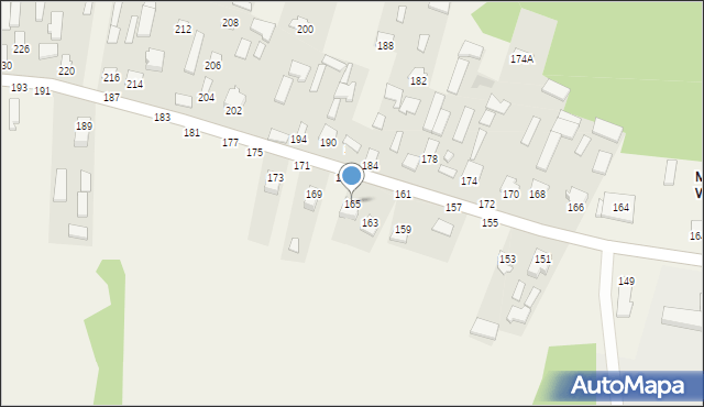 Majdan Wielki, Majdan Wielki, 165, mapa Majdan Wielki