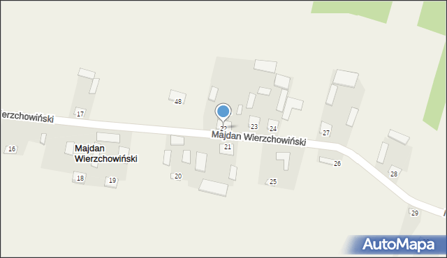 Majdan Wierzchowiński, Majdan Wierzchowiński, 22, mapa Majdan Wierzchowiński