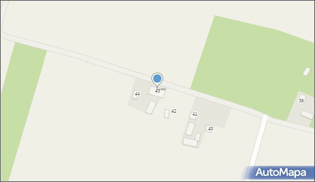 Majdan Wierzchowiński, Majdan Wierzchowiński, 43, mapa Majdan Wierzchowiński