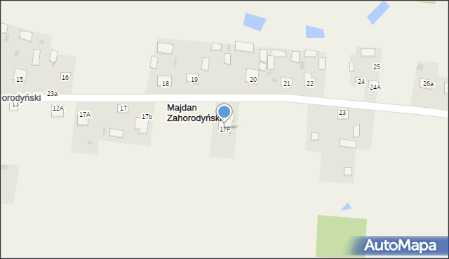 Majdan Zahorodyński, Majdan Zahorodyński, 17F, mapa Majdan Zahorodyński