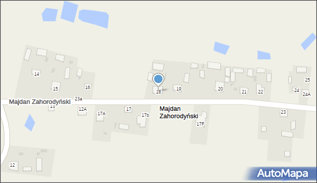 Majdan Zahorodyński, Majdan Zahorodyński, 18, mapa Majdan Zahorodyński