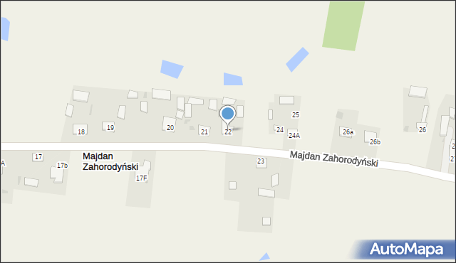 Majdan Zahorodyński, Majdan Zahorodyński, 22, mapa Majdan Zahorodyński