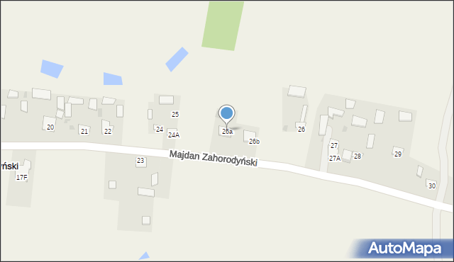 Majdan Zahorodyński, Majdan Zahorodyński, 26a, mapa Majdan Zahorodyński
