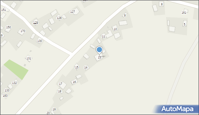 Majdan Zbydniowski, Majdan Zbydniowski, 13, mapa Majdan Zbydniowski