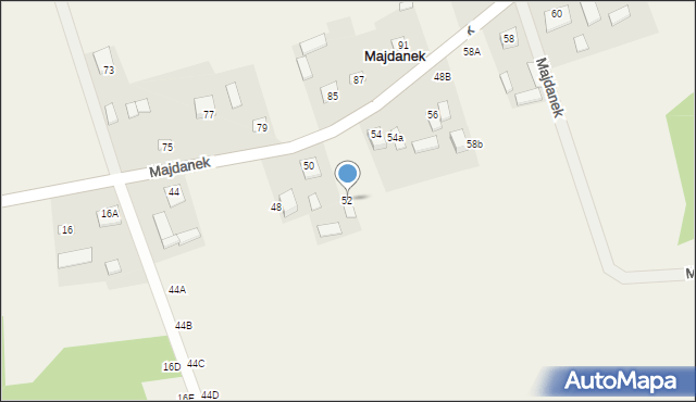 Majdanek, Majdanek, 52, mapa Majdanek