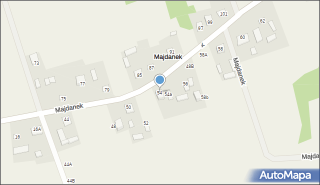 Majdanek, Majdanek, 54, mapa Majdanek