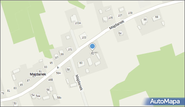 Majdanek, Majdanek, 62, mapa Majdanek