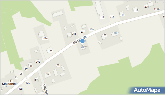 Majdanek, Majdanek, 64, mapa Majdanek