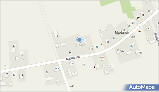 Majdanek, Majdanek, 77, mapa Majdanek