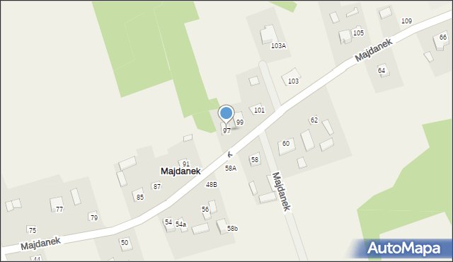 Majdanek, Majdanek, 97, mapa Majdanek