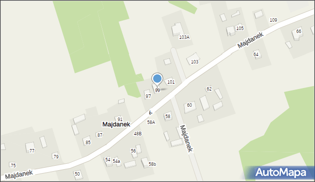 Majdanek, Majdanek, 99, mapa Majdanek