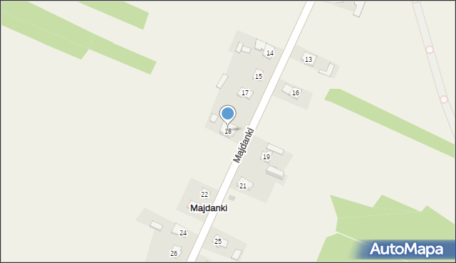 Majdanki, Majdanki, 18, mapa Majdanki