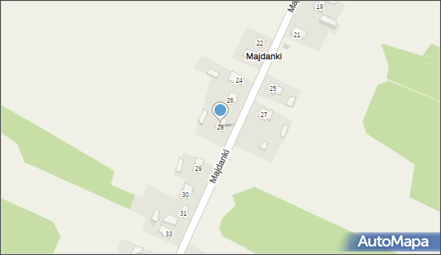 Majdanki, Majdanki, 28, mapa Majdanki