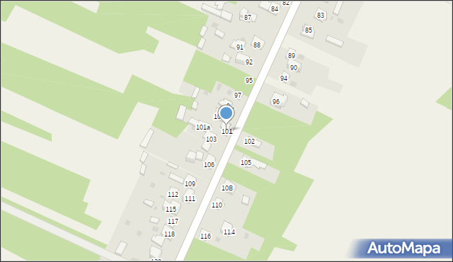 Majdów, Majdów, 101, mapa Majdów