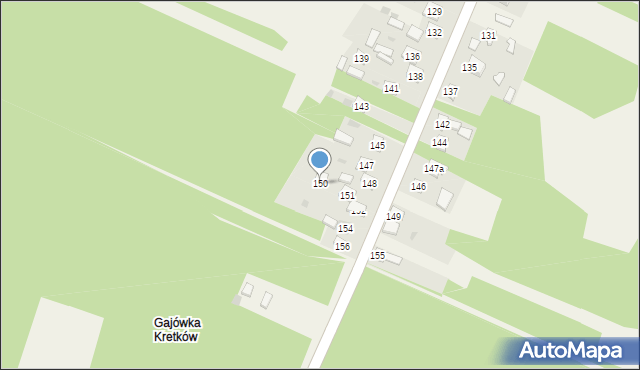 Majdów, Majdów, 150, mapa Majdów