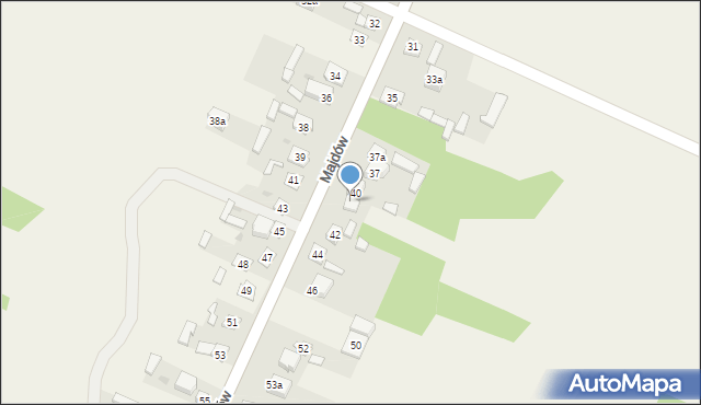 Majdów, Majdów, 40A, mapa Majdów