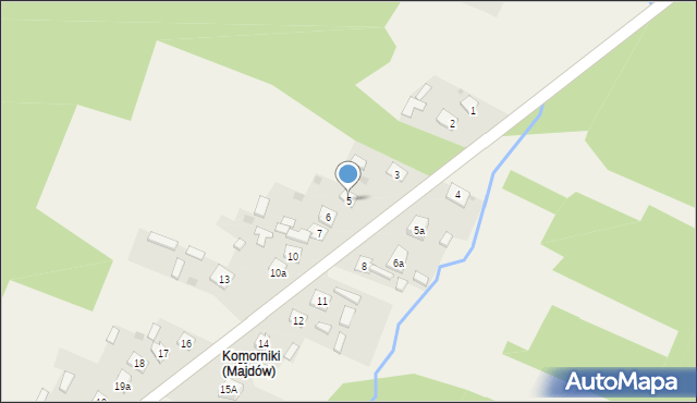 Majdów, Majdów, 5, mapa Majdów