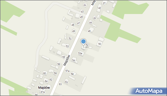 Majdów, Majdów, 54a, mapa Majdów