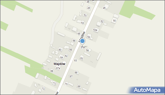 Majdów, Majdów, 57a, mapa Majdów