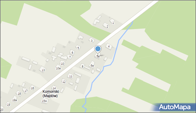 Majdów, Majdów, 5a, mapa Majdów