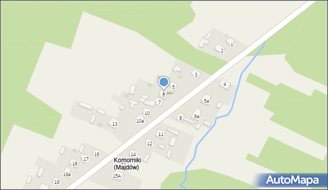 Majdów, Majdów, 6, mapa Majdów