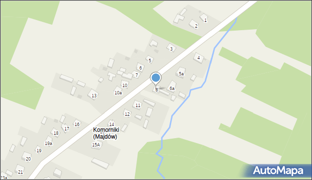 Majdów, Majdów, 8, mapa Majdów