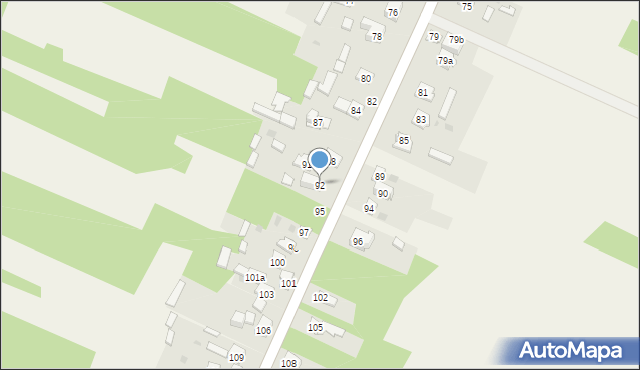 Majdów, Majdów, 92, mapa Majdów