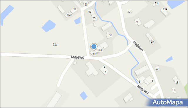 Majewo, Majewo, 59, mapa Majewo