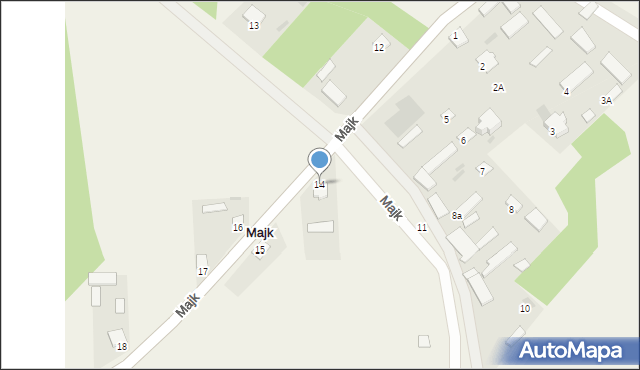 Majk, Majk, 14, mapa Majk