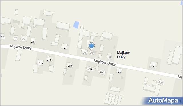 Majków Duży, Majków Duży, 29, mapa Majków Duży