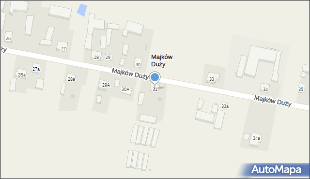 Majków Duży, Majków Duży, 31, mapa Majków Duży