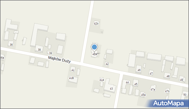 Majków Duży, Majków Duży, 42a, mapa Majków Duży