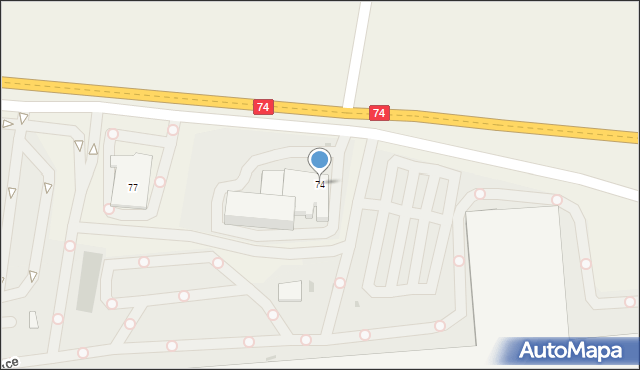 Majków Duży, Majków Duży, 74, mapa Majków Duży