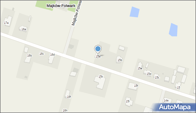 Majków-Folwark, Majków-Folwark, 15a, mapa Majków-Folwark