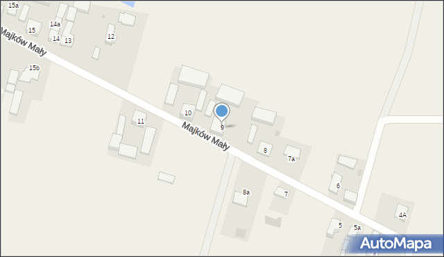 Majków Mały, Majków Mały, 9, mapa Majków Mały