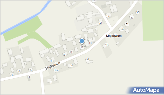 Majkowice, Majkowice, 12, mapa Majkowice