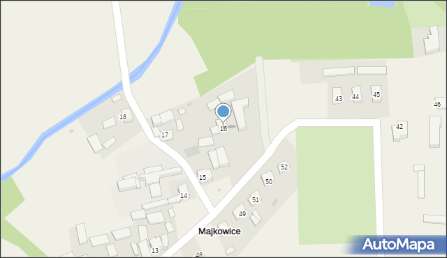 Majkowice, Majkowice, 16, mapa Majkowice